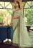 Georgette Saree with blouse in Pista green colour 29005