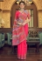 Georgette Saree with blouse in Pink colour 29009