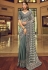 Georgette Saree with blouse in Grey colour 29010