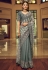 Georgette Saree with blouse in Grey colour 29010