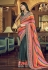 Georgette Saree with blouse in Grey colour 29008