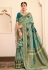Silk Saree with blouse in Sky blue colour 13416