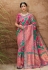 Silk Saree with blouse in Pink colour 13418