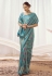 Kanjivaram silk Saree in Sky blue colour 16001