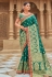 Banarasi silk Saree in Green colour 5011