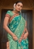 Banarasi silk Saree with blouse in Sea green colour 5010