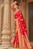 Banarasi silk Saree with blouse in Red colour 5002