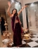 Bollywood Model Velvet Moti work Wine color saree