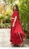 Bollywood Model 3 layer ruffle moti work georgette red saree