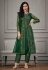 Net kameez with pant in Green colour 4923