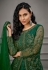 Net kameez with pant in Green colour 4923