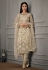 Net kameez with pant in Beige colour 4925