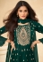 Georgette embroidered kameez with palazzo in Green colour 9205