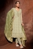 Georgette pakistani suit in Light green colour 2202