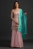 Faux georgette pakistani suit in Pink colour 1003B