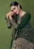 Faux georgette embroidered pakistani suit in Green colour 151C