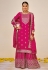 Chinon palazzo suit in Magenta colour 1495