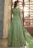 Net abaya style Anarkali suit in Light green colour 5404