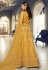 Net abaya style Anarkali suit in Yellow colour 5408