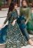 Net embroidered pakistani suit in Teal colour 2065