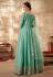 Art silk abaya style Anarkali suit in Sea green colour 4503