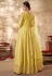 Art silk long Anarkali suit in Yellow colour 4502