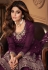 Shamita shetty Georgette sharara suit in purple colour 8696B