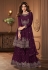 Shamita shetty Georgette sharara suit in purple colour 8696B