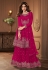 Shamita shetty Georgette sharara suit in magenta colour 8696D