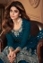 Shamita shetty Georgette sharara suit in teal colour 8696A