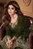 Shamita shetty Georgette sharara suit in mehndi colour 8696C