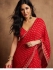 Bollywood Katrina Kaif inspired red georgette saree