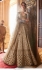 Bollywood Sabyasachi Inspired silk brown bridal lehenga choli