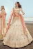 Georgette a line lehenga choli in Cream colour 23002