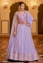 Georgette a line lehenga choli in Lavender colour 2181