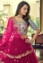 Net circular lehenga choli in Magenta colour 2101