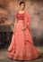 Chinon a line lehenga choli in Pink colour 603