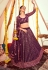 Soft net circular lehenga choli in Purple colour 1170