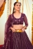 Soft net circular lehenga choli in Purple colour 1170