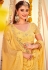 Georgette circular lehenga choli in Yellow colour 1172
