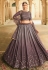 Silk circular lehenga choli in Grey colour 2165