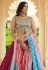 Georgette a line lehenga choli in Maroon colour 2194