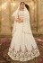 Georgette a line lehenga choli in Off white colour 2172