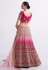 Net a line lehenga choli in Magenta colour 1064