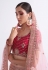 Net a line lehenga choli in Magenta colour 1064