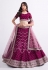 Georgette a line lehenga choli in Purple colour 1065