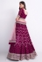 Georgette a line lehenga choli in Purple colour 1065