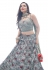 Chinon a-line lehenga choli in Grey colour 1013