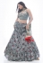 Chinon a-line lehenga choli in Grey colour 1013