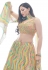 Chinon a line lehenga choli in Yellow colour 1016